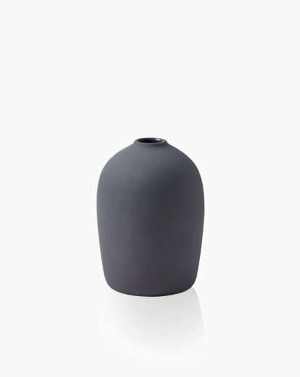 Novoform Raw ceramic vase grey small