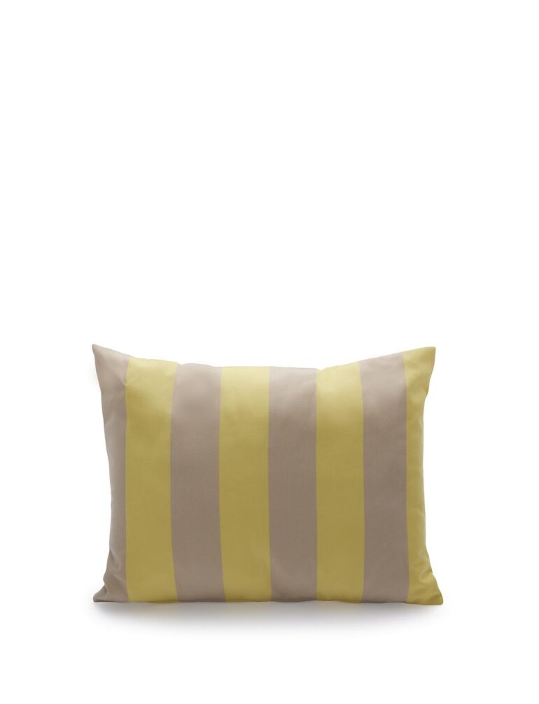 Barriere Pillow x, Lemon Sand Stripe