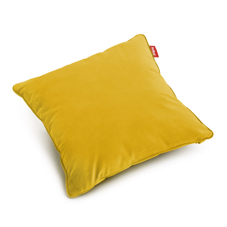 Fatboy Pillow square velvet recycled gold honey Packshot